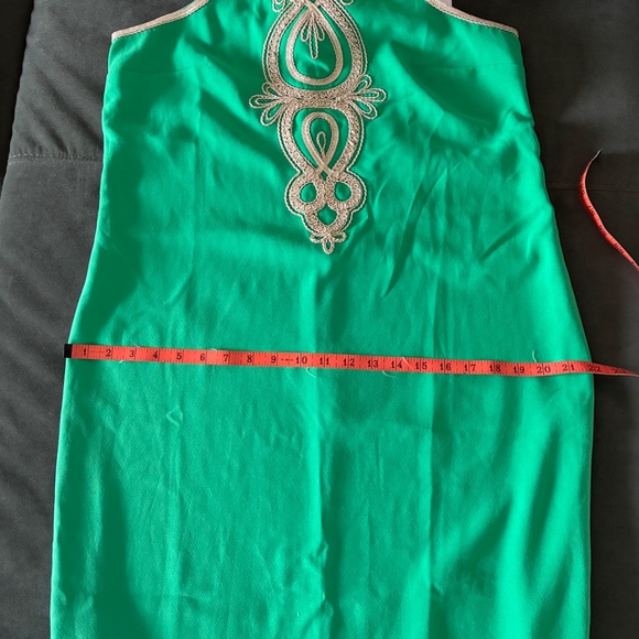 NWT Lilly Pulitzer Taylane maxi dress in green and gold M 8 - Picture 9 of 13